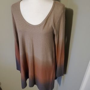 🌲Go Couture Shades of Brown Tunic NWOT